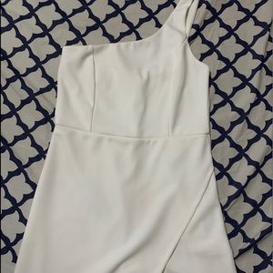 American Threads white one shoulder romper Size small